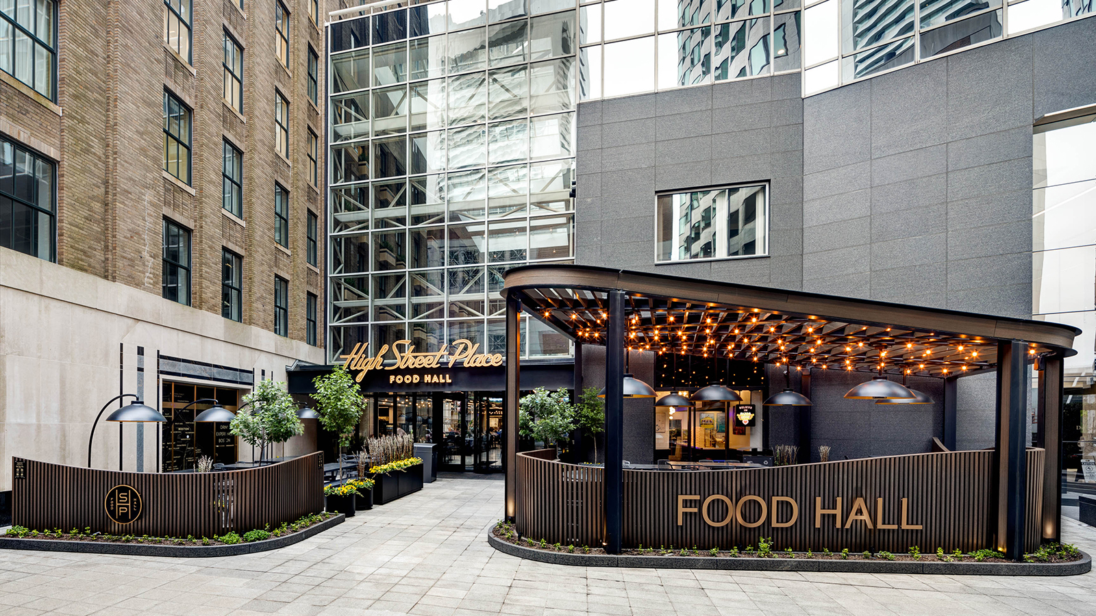 High Street Place food hall - exterior - Acentech