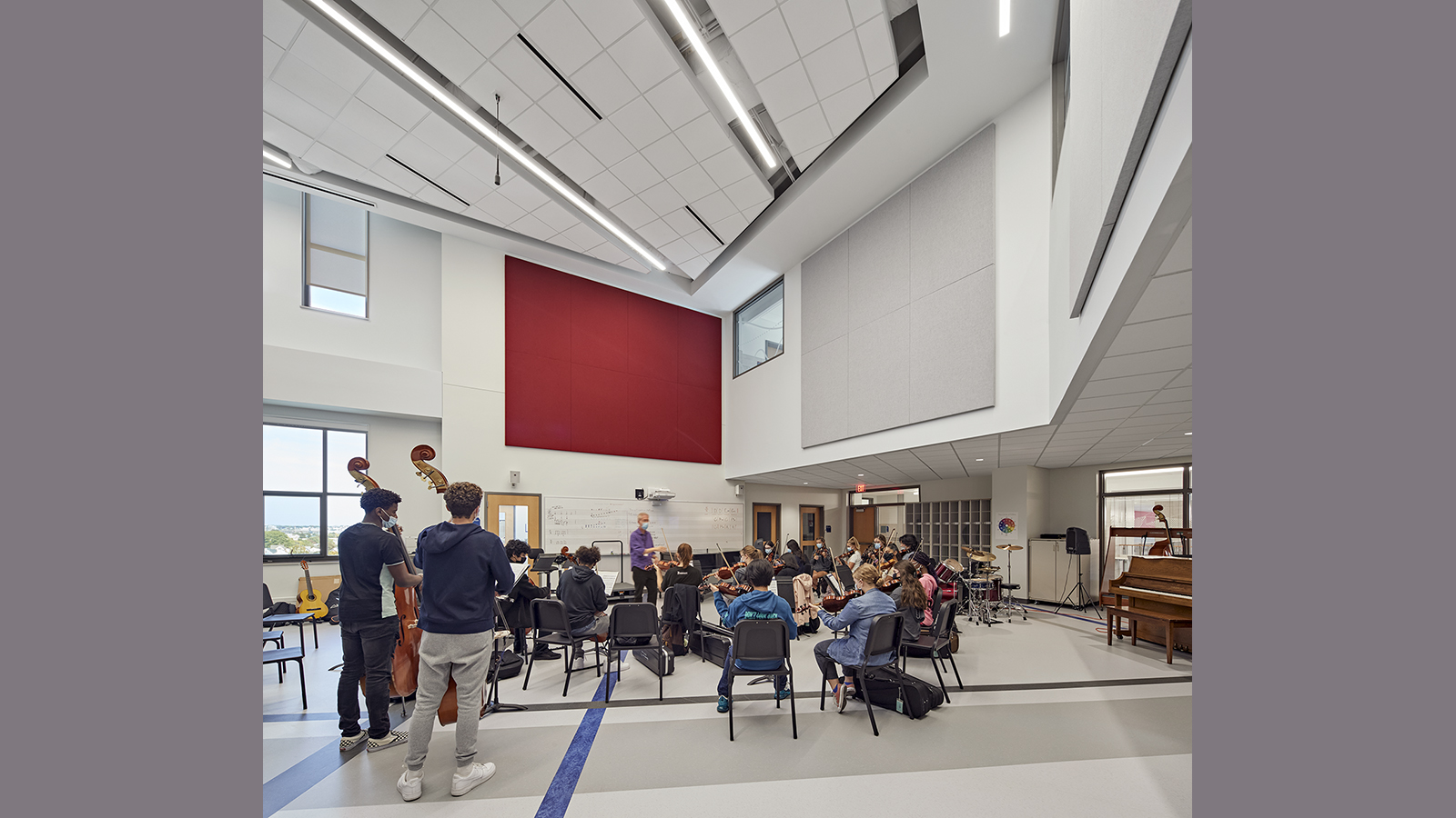 Somerville High School music room