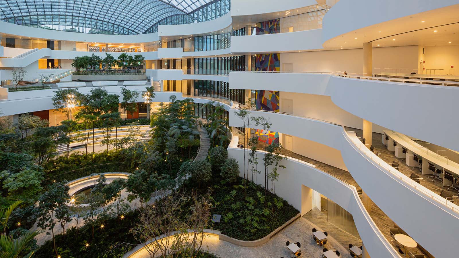 Albert Einstein Education atrium and Research Center