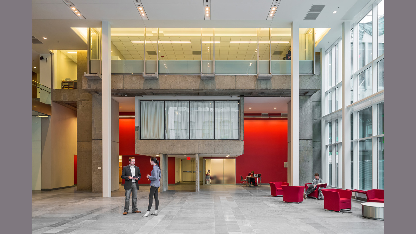 BU School of Law atrium