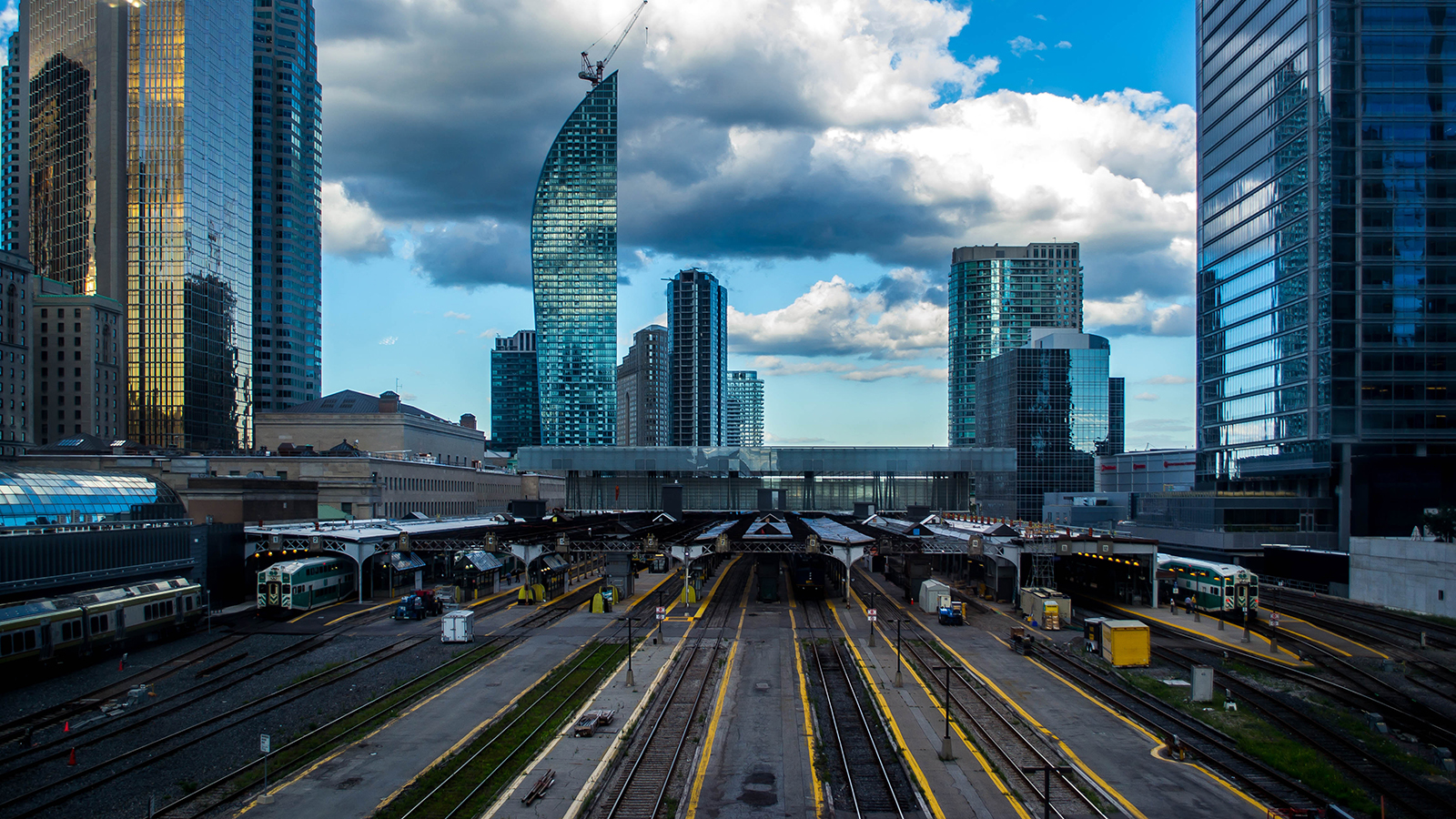 Buildings near rail lines