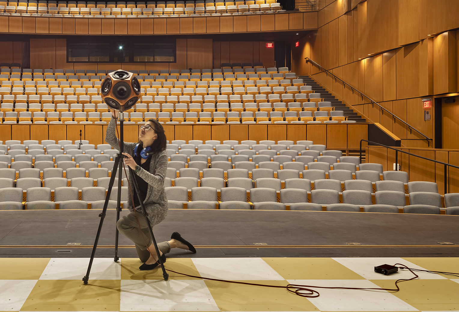 Measuring sound in a theater