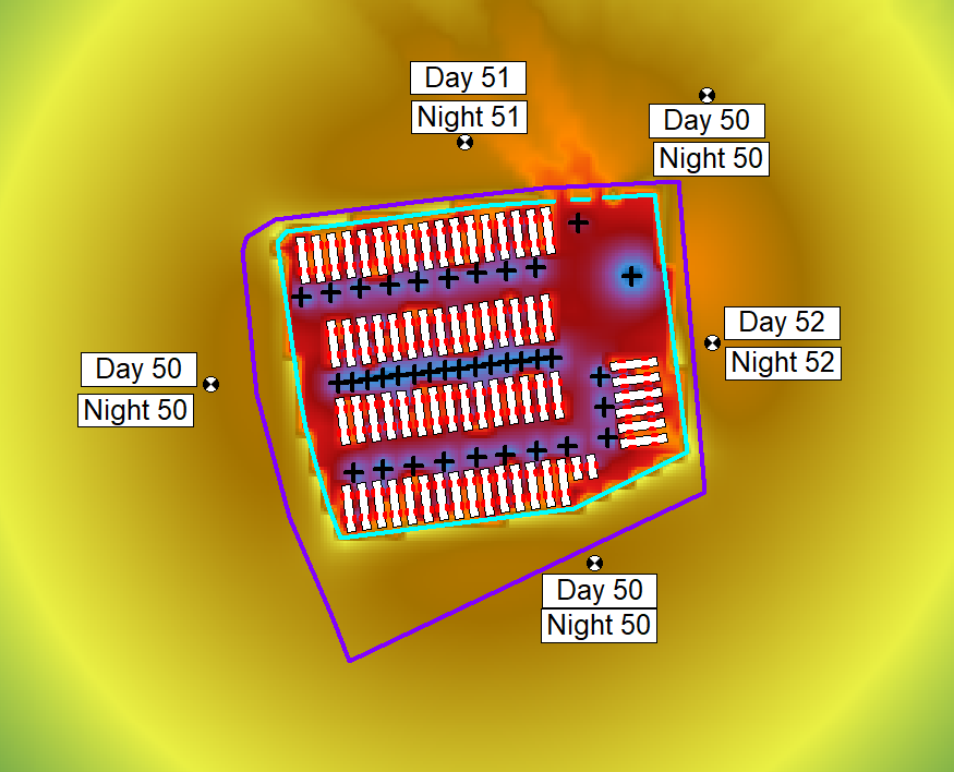 BESS noise modeling results