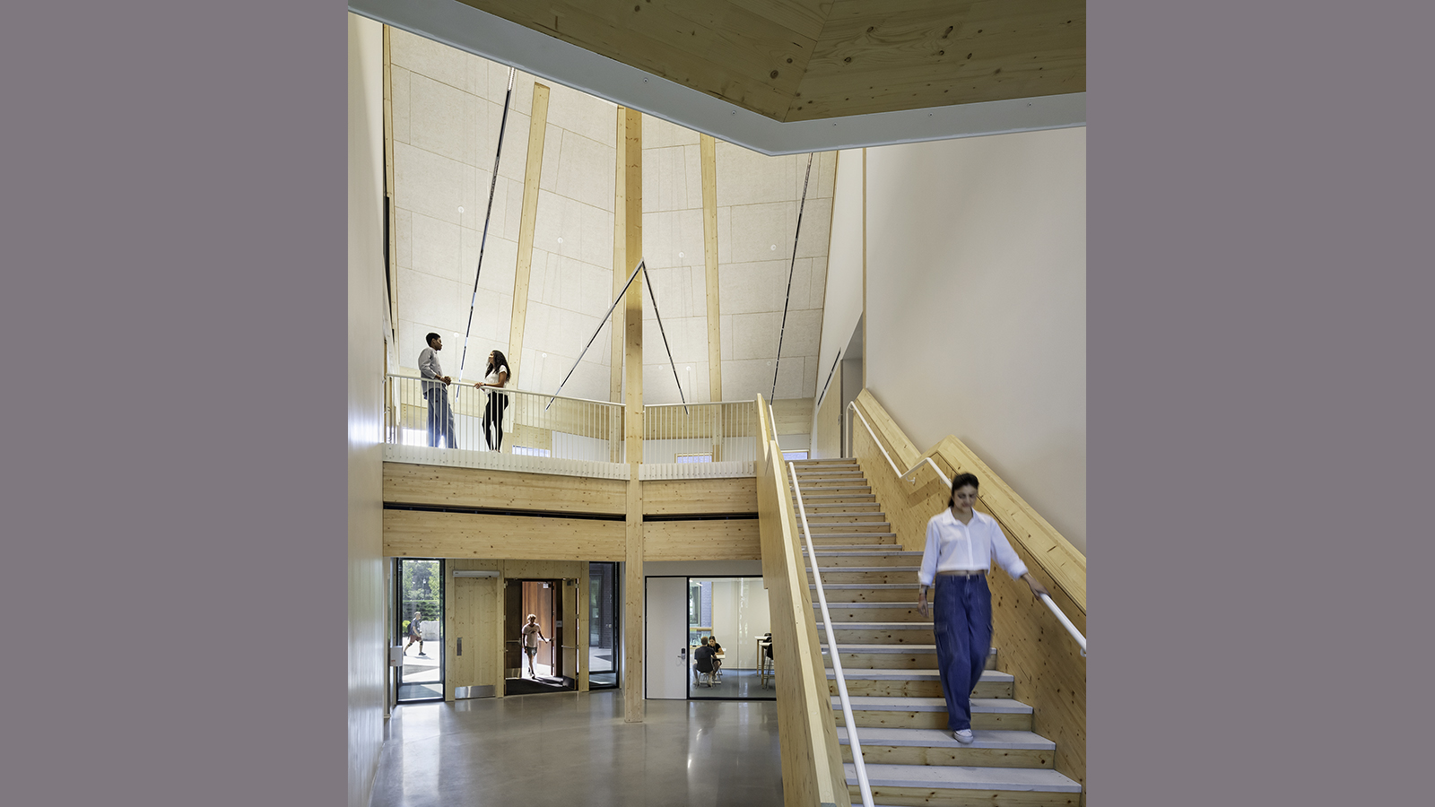 Bowdoin College Center For Arctic Studies stairwell