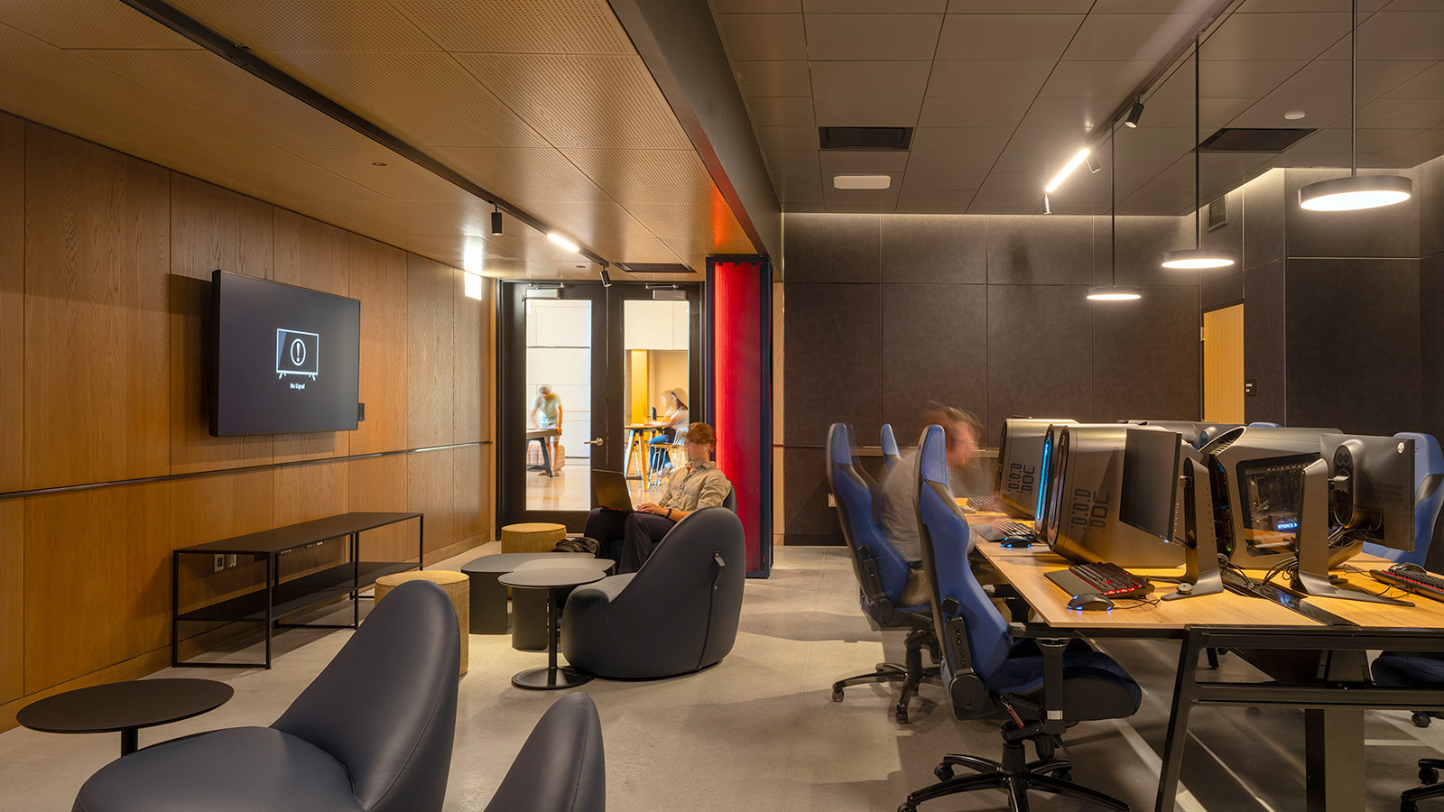 JHU Bloomberg Student Center - interior - Acentech